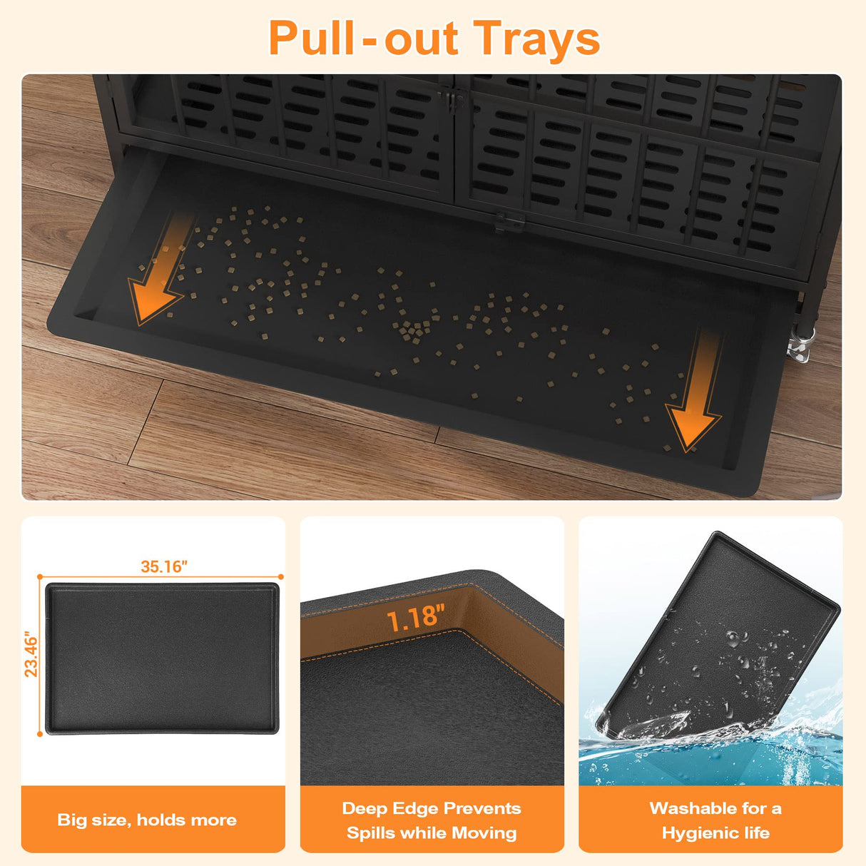 Large Dog Crate 42 inch Heavy Duty Extra Large Dog Crate Furniture