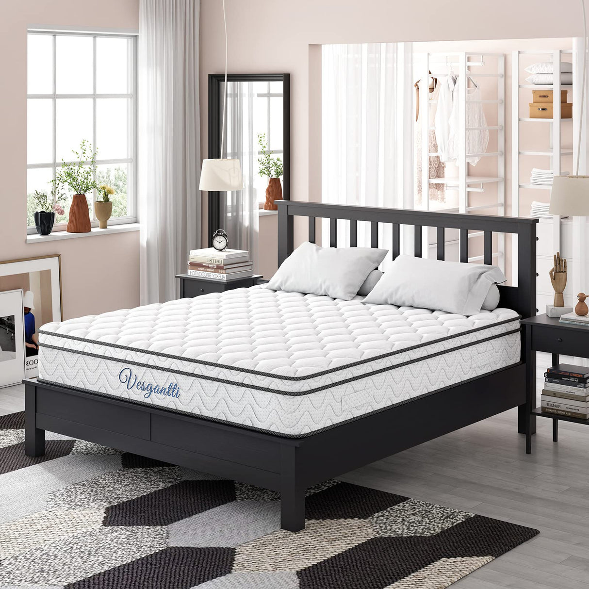 Queen Mattress, 10 Inch Hybrid Mattress