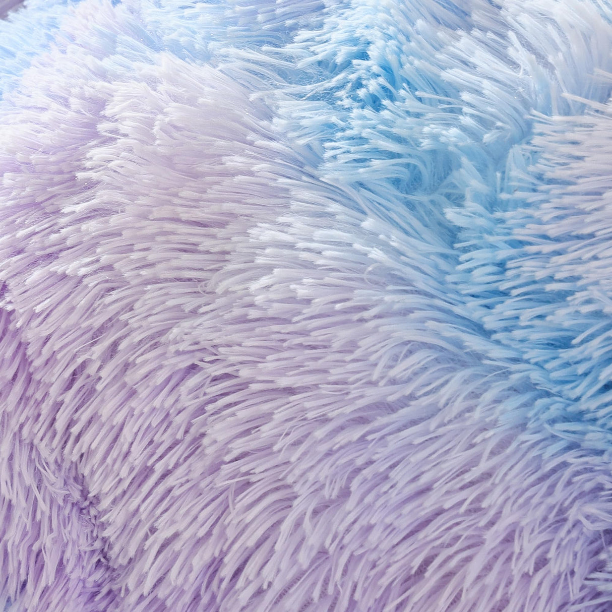 Faux Fur Comforter Queen Comforter Set Plush Comforter Tie-Dyed Colorful Blue