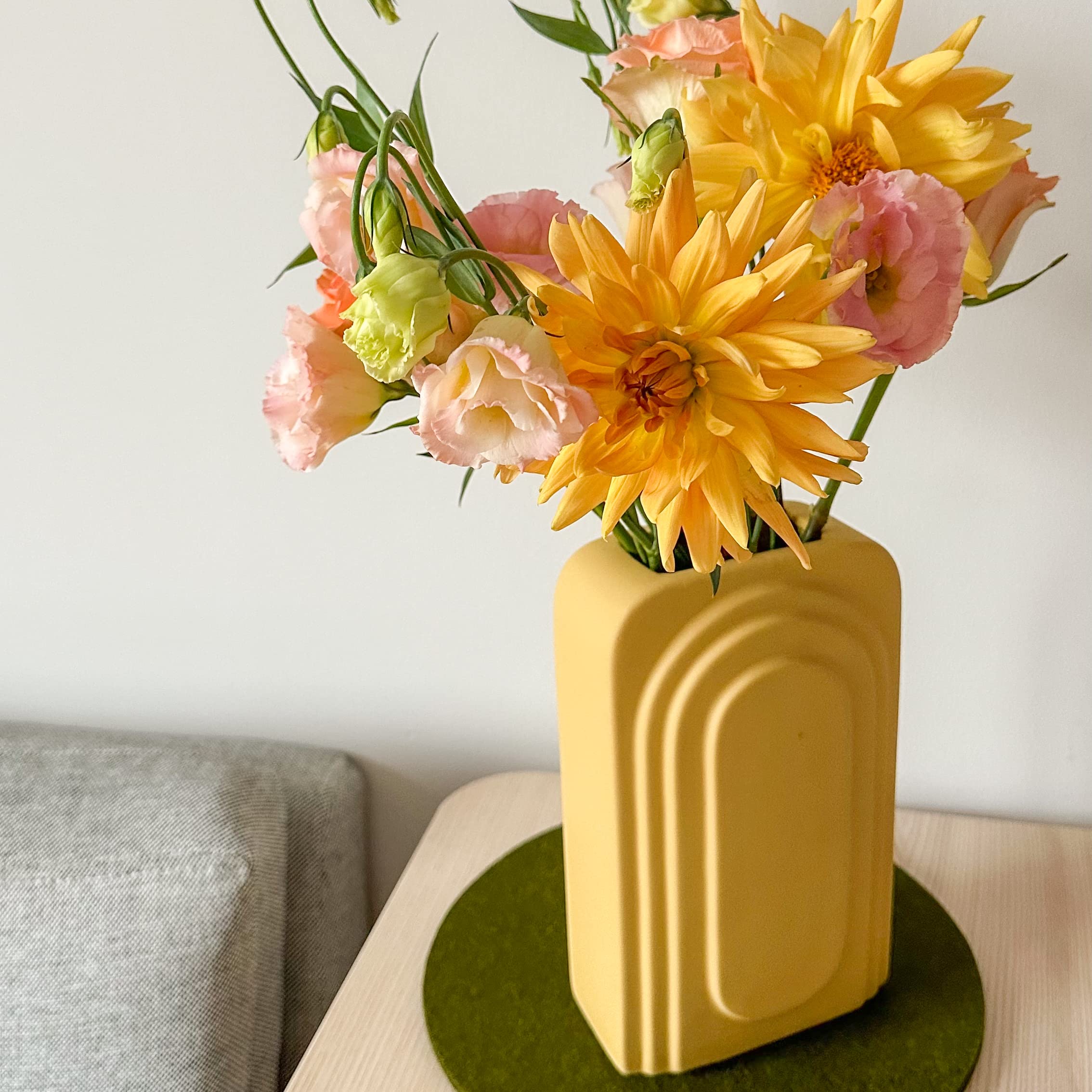 Yellow Vases - Ceramic Vase, Home Decor