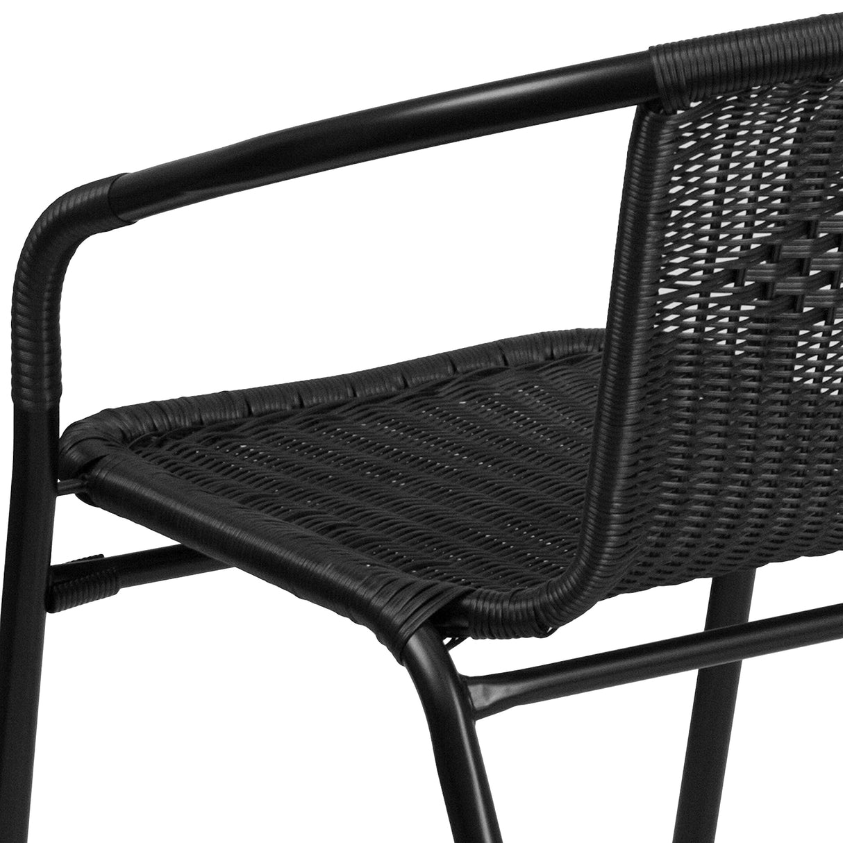 Lila 4 Pack Black Rattan Indoor