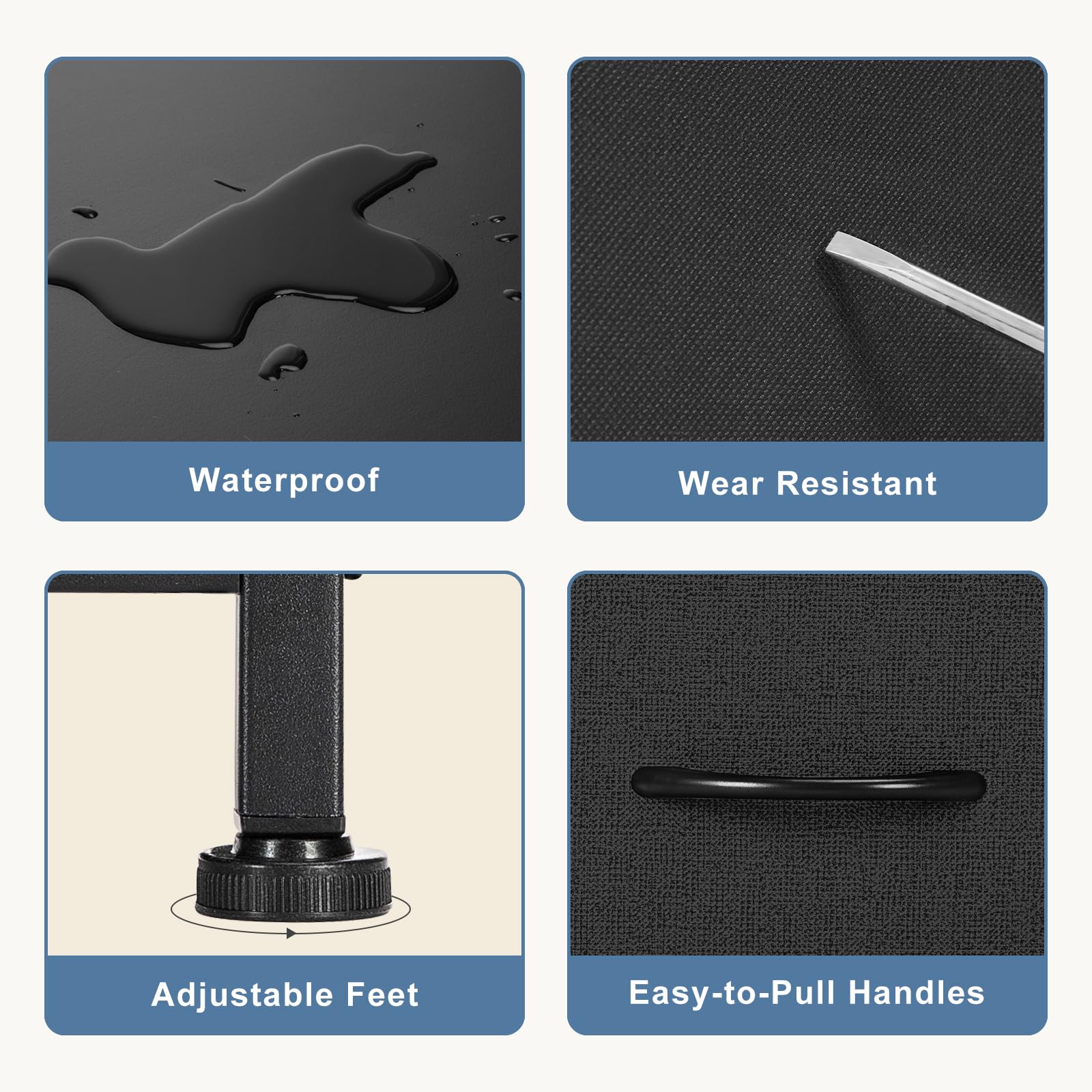 Dresser for Bedroom with 9 Drawers, Clothes Drawer Fabric