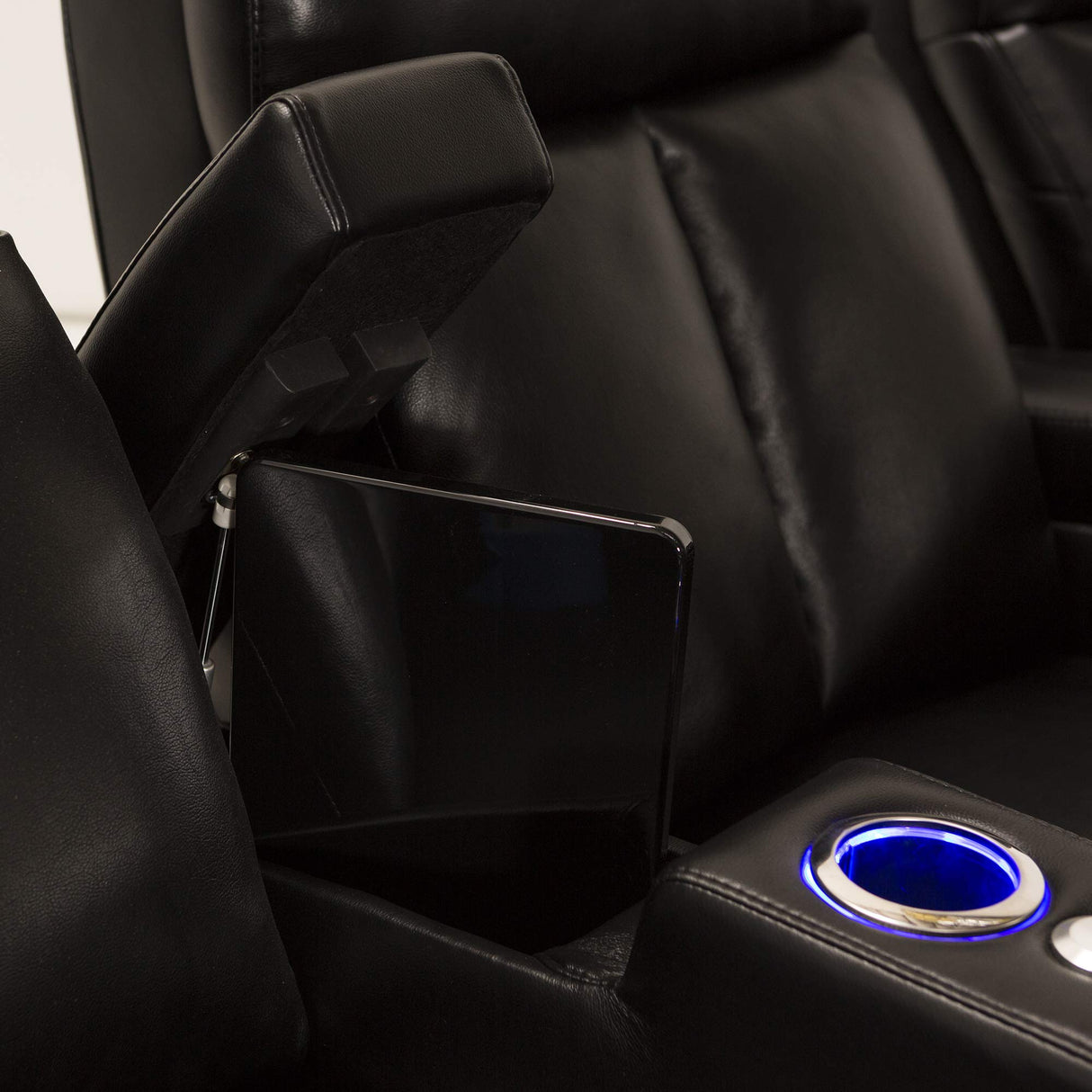 Leather Gel - Power Recline - USB Charging - Tray Tables - in-Arm Storage