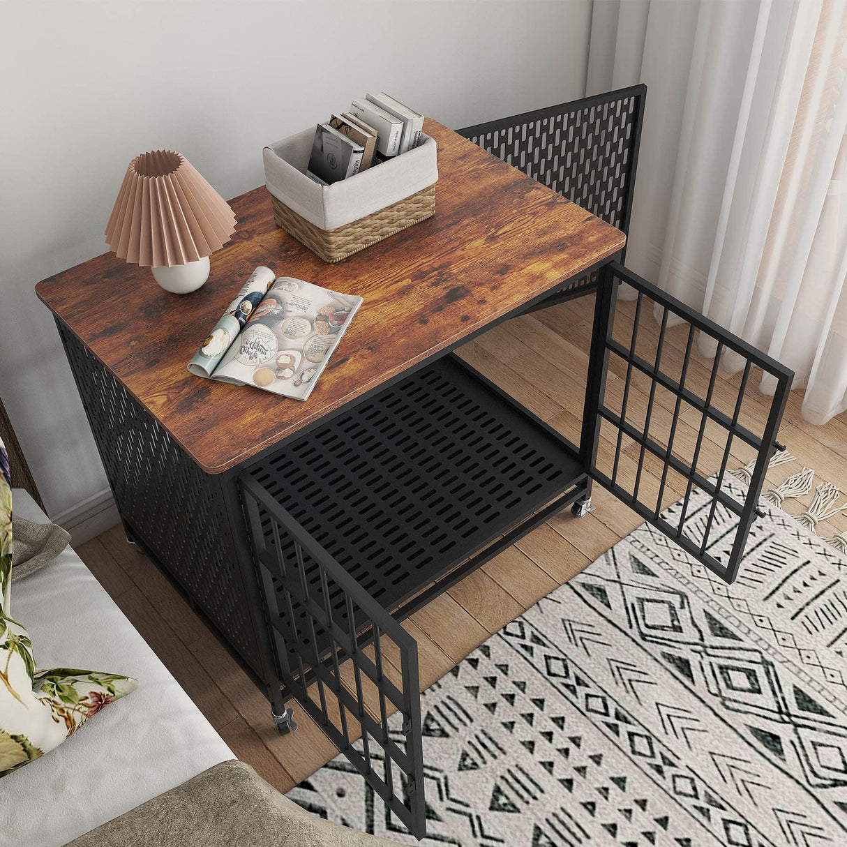 Large Dog Crate 42 inch Heavy Duty Extra Large Dog Crate Furniture