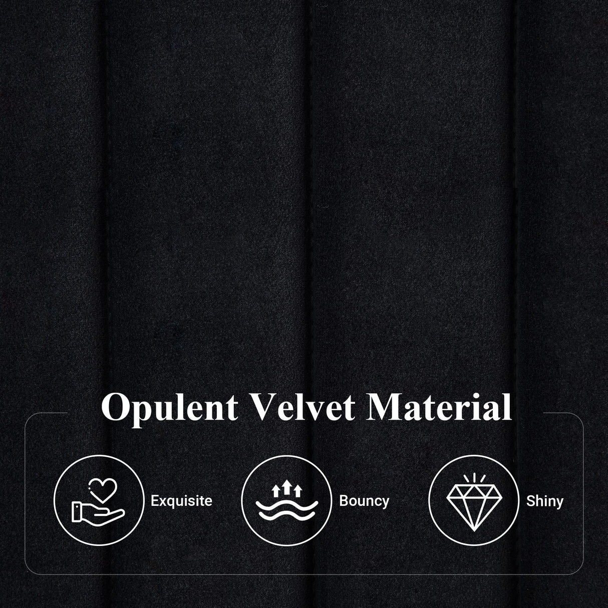 King Bed Frame, Velvet Upholstered Platform Bed