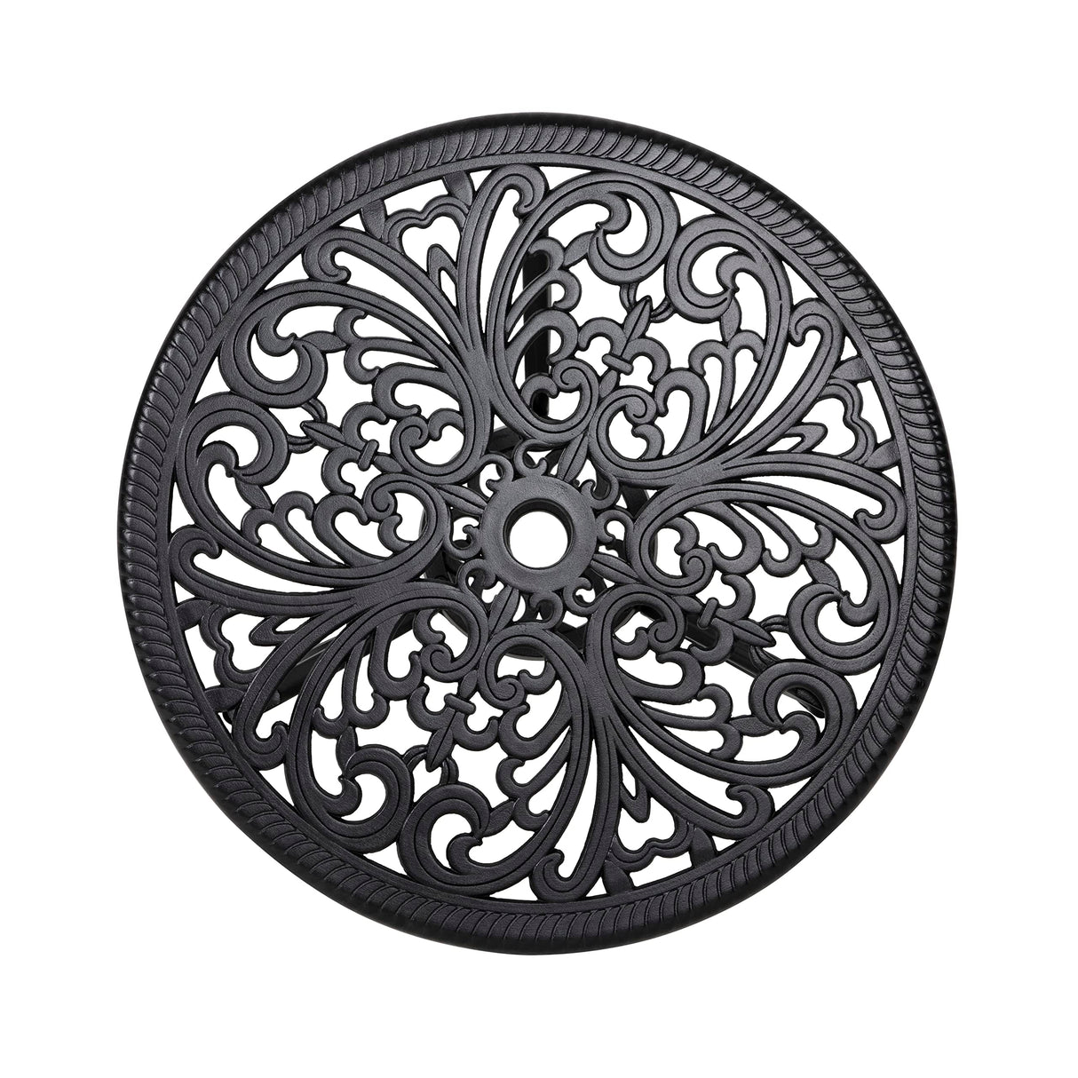 3 Piece Outdoor Bistro Table Set, Weather Cast Aluminum Patio Bistro Set