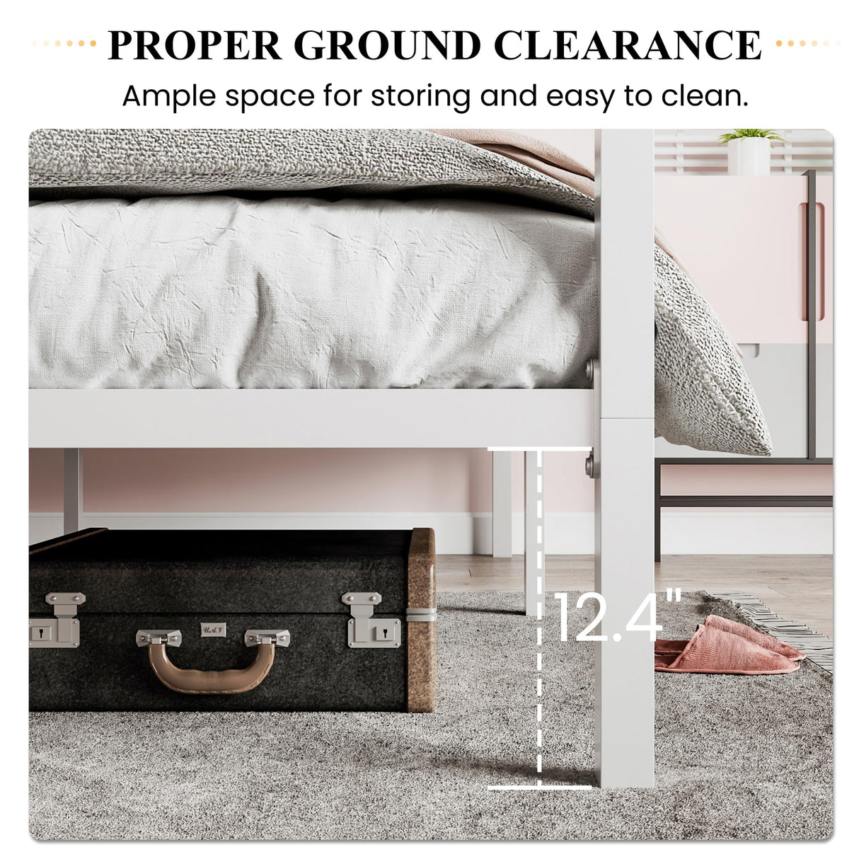 Metal Canopy Bed Frame Full Size/Mattress Foundation