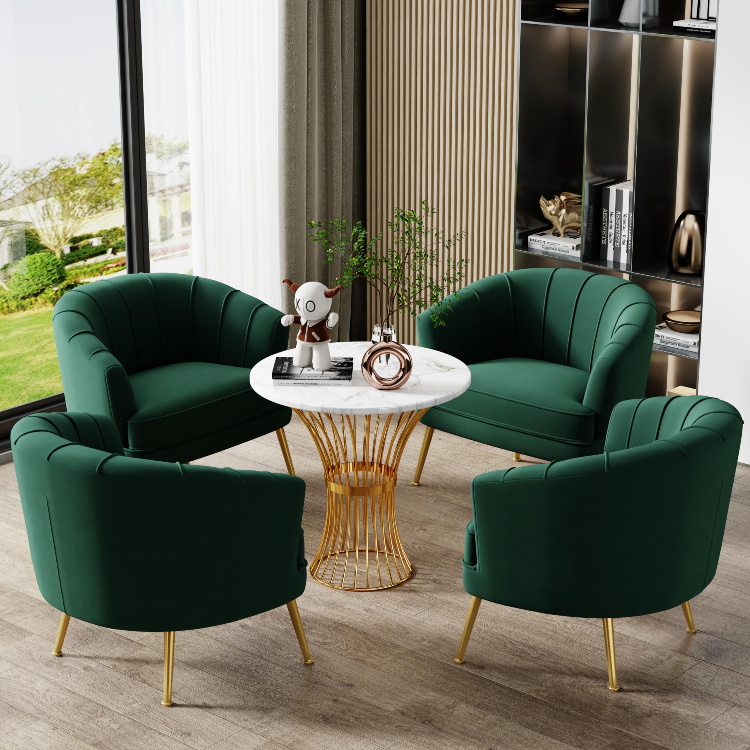 Bedroom Office Velvet Accent Chairs for Living Room