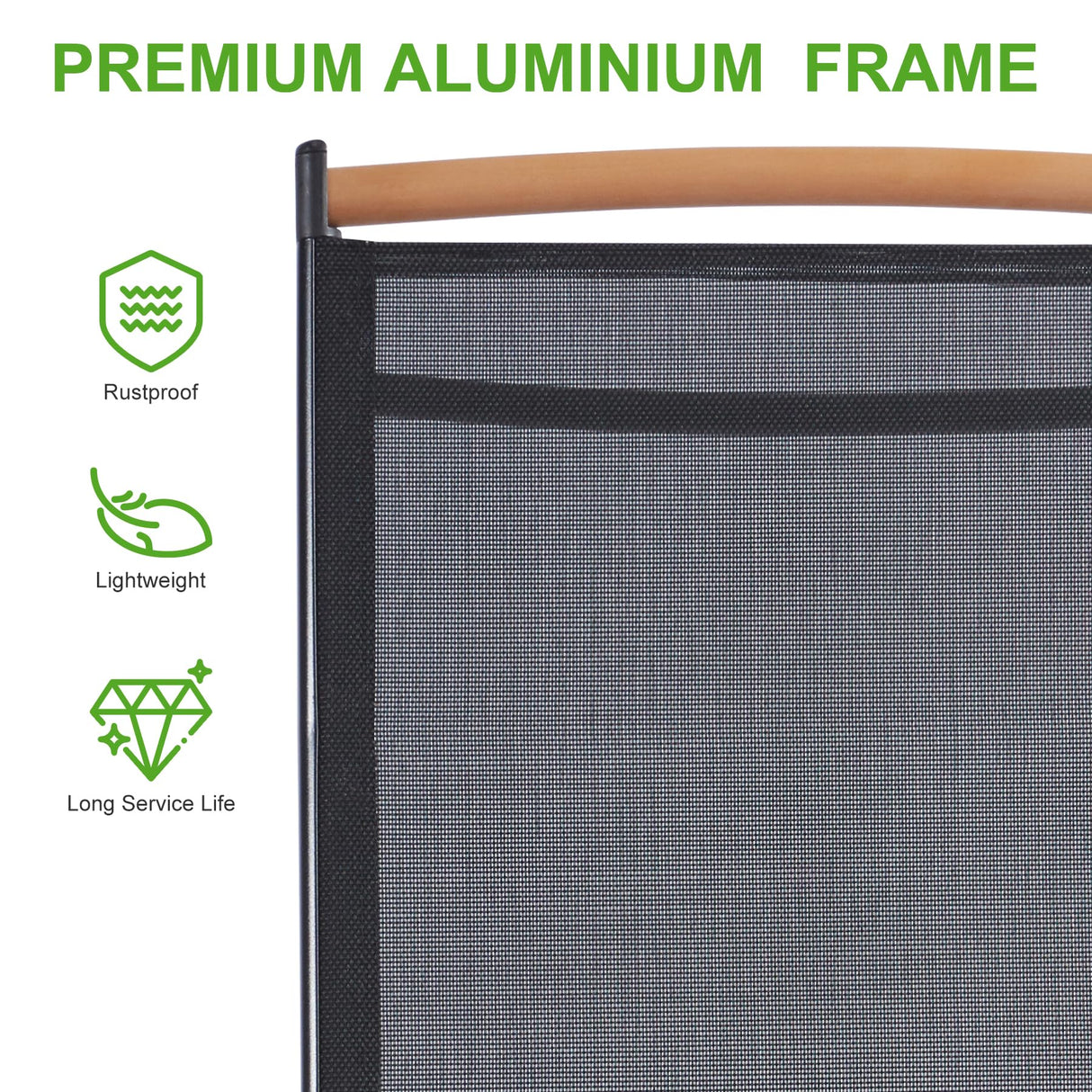 Patio Dining Chairs Set of 2