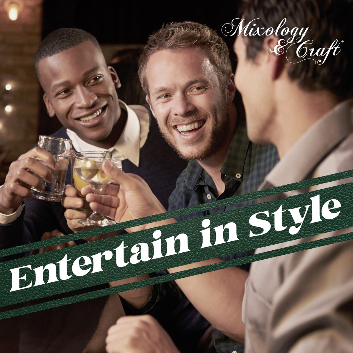 Bartender Kit 10-Piece Bar Tool Set with Bamboo Stand