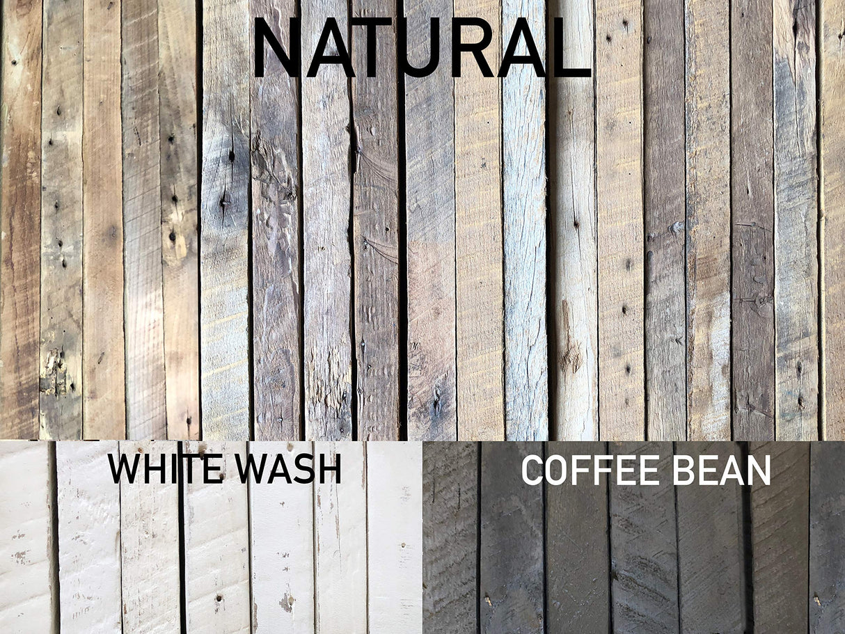 Accent Floating Shelves | Reclaimed Wide Plank Barn Wood with Floating Brackets