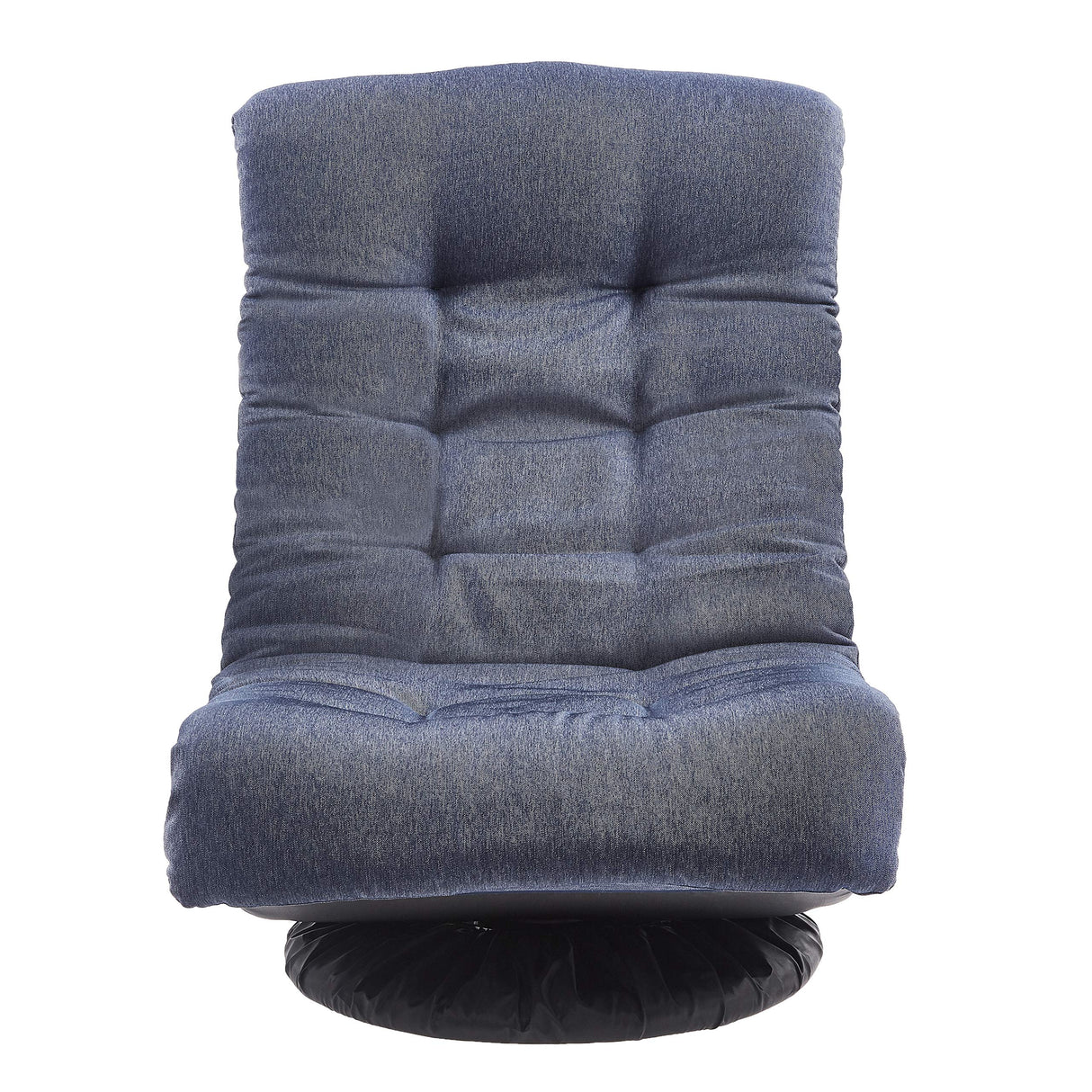 Swivel Foam Lounge Chair - with Headrest, Adjustable, Denim, Blue