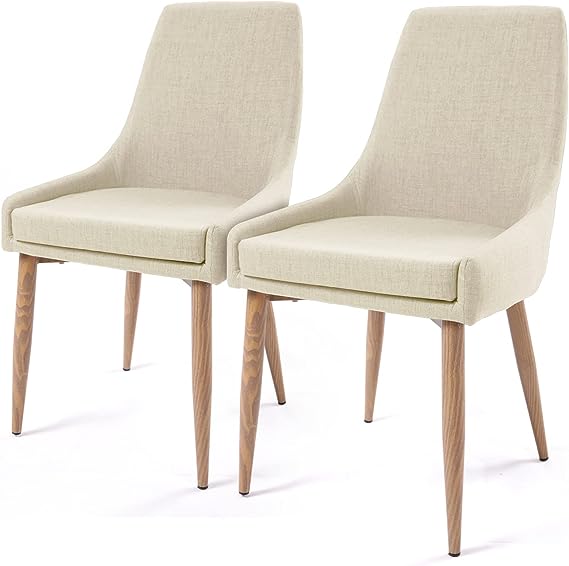 Dining Chairs Set of 2, Fabric Kitchen & Dining Room Chairs