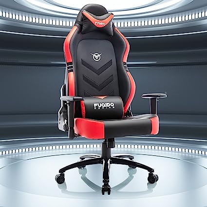 Big and Tall Gaming Chair 350lbs-Racing Computer Gamer Chair, Ergonomic Office PC Chair with Wide Seat