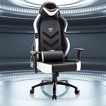 Big and Tall Gaming Chair 350lbs-Racing Computer Gamer Chair, Ergonomic Office PC Chair with Wide Seat