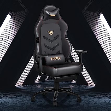 Big and Tall Gaming Chair 350lbs-Racing Computer Gamer Chair, Ergonomic Office PC Chair with Wide Seat