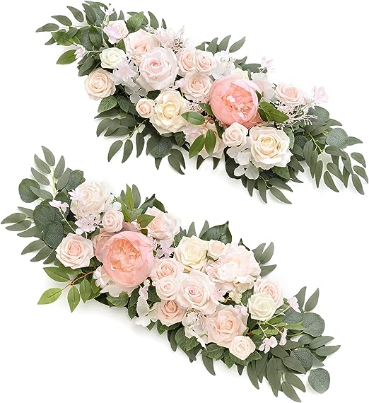 Wedding Artificial Arch Floral Arrangements 2pcs
