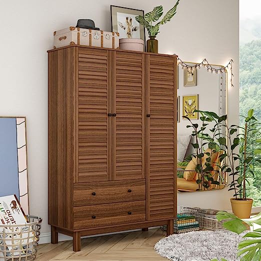 Armoire Wardrobe Closet with Hanging Rod