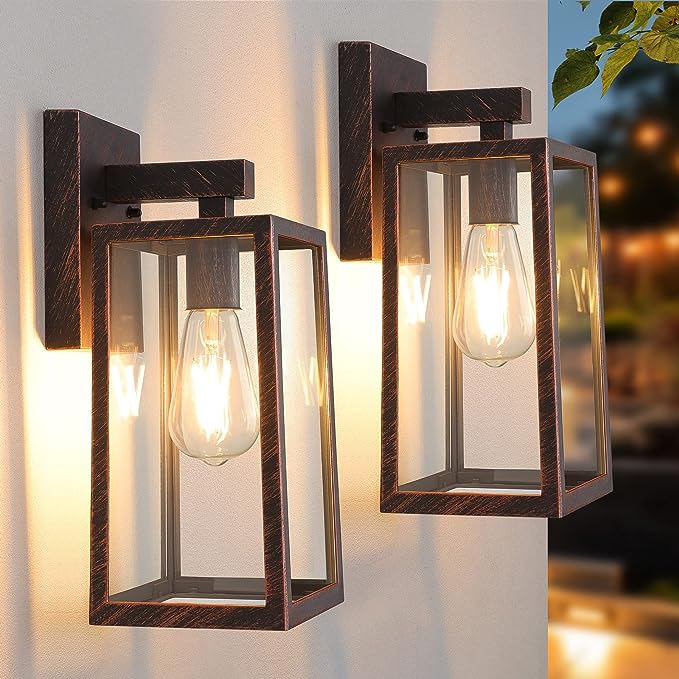 Outdoor Wall Sconce, Exterior Waterproof Wall Lantern Light Fixtures