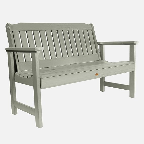 D-BENW2-WHE Lehigh Garden Bench, 4 Feet, White