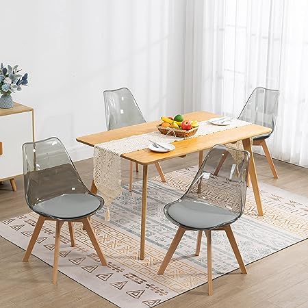 Dining Chairs Set of 4, Acrylic