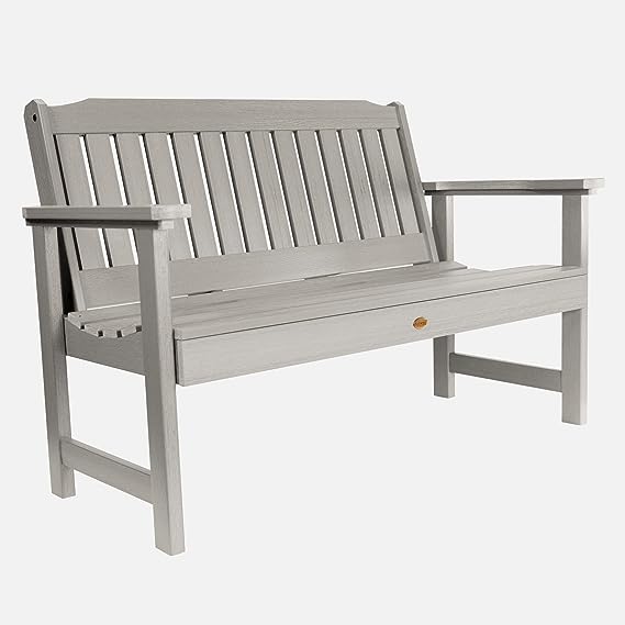 D-BENW2-WHE Lehigh Garden Bench, 4 Feet, White
