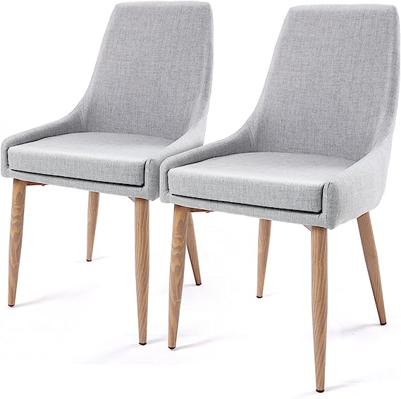 Dining Chairs Set of 2, Fabric Kitchen & Dining Room Chairs