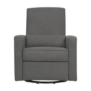 NurturaGlide Nursery Recliner Chair – Dark Gray Wingback