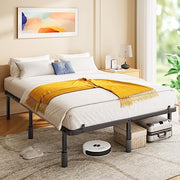 SteelHaven Prime Metal Platform Bed Frame – 14-Inch High with Storage