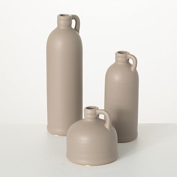 Ceramic Jug Vase Set, Farmhouse Decor