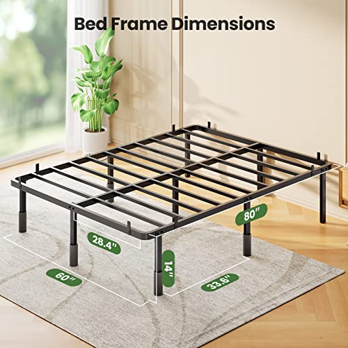 Under-bed storage space on SteelHaven Prime Bed Frame