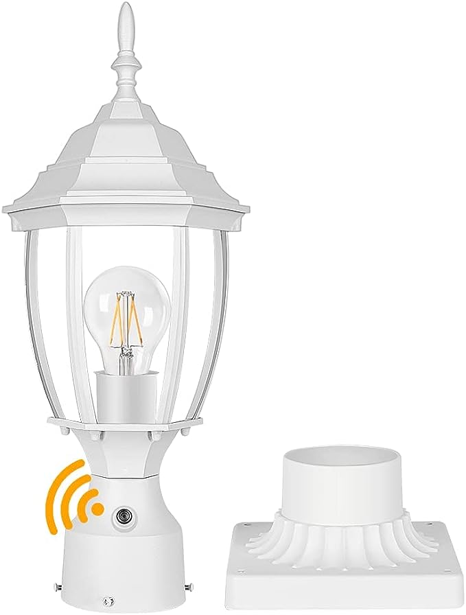 Dusk to Dawn Outdoor Light Hardwired 120V, Waterproof Pole Light Fixture