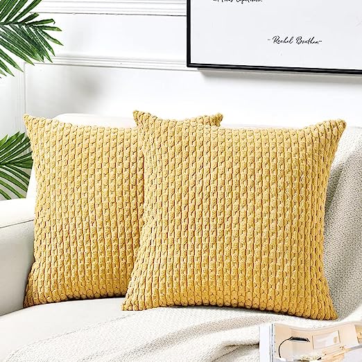 2 Packs Boho Cream Decorative Throw Pillow