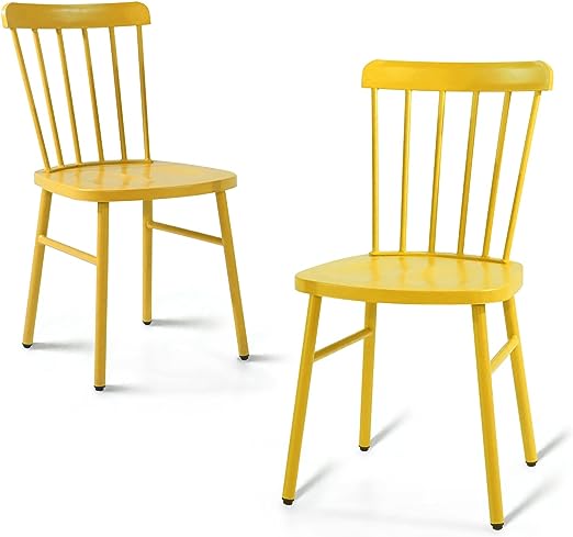 Outdoor Windsor Style Metal Side Chair