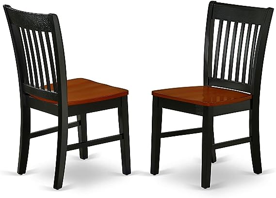 East West Furniture NFC-MAH-W Norfolk, Set of 2, Mahogany