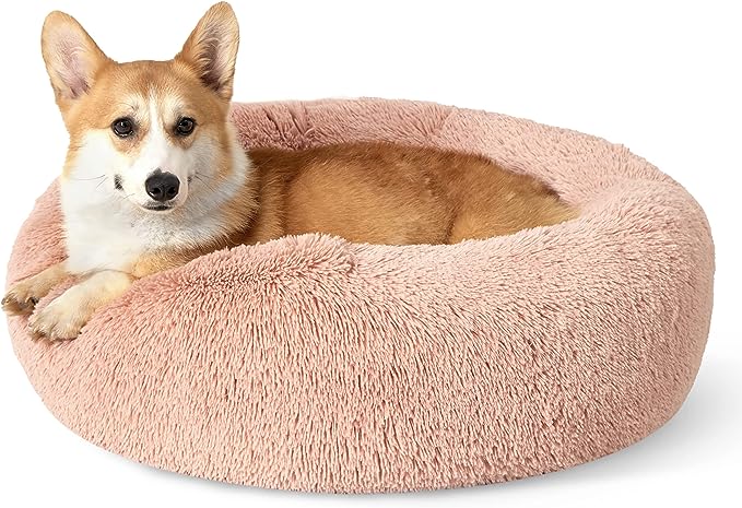 Calming Dog Bed for Medium Dogs - Donut Washable Medium Pet Bed