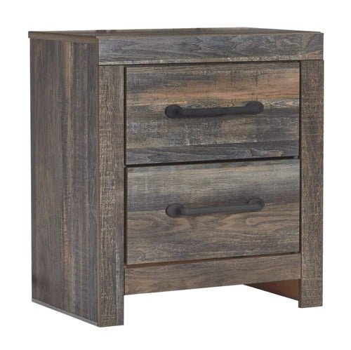 Drystan Nightstand, Weatherworn Brown 15.5D x 21.75W x 24.5H in - Bircata