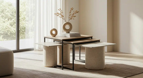 Bunching Tables, Nesting Tables - Bircata