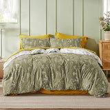 Floral Comforter Set - Queen Bedding Botanical Bed Comforter Queen Set