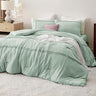 Queen Comforter Set with Sheets - 4 Pieces Soft Navy Blue Bedding Sets