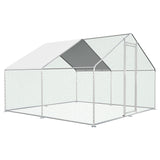 118-inch outdoor walk-in coop for 6–10 chickens with 1.38 inch mesh gap