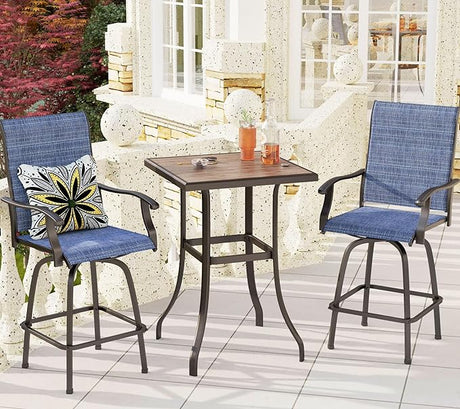 Outdoor Swivel Bar Stools Set of 2