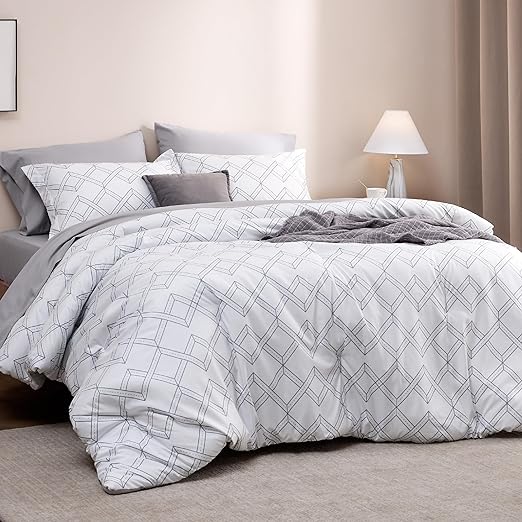 Boho Comforter Set Queen - 7 Pieces Bedding Sets Queen Bed in a Bag