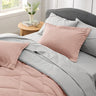 King Size Comforter Set - 7 Pieces Reversible King Bed in a Bag