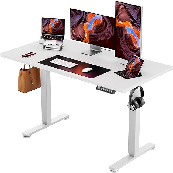 Height Adjustable Electric Standing Desk, 48 x 24 Inches Sit Stand up Desk