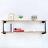 Floating Shelves for Wall Industrial Pipe Shelving,Pipe Shelves with Wood Shelf,Metal