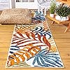 AMC100A-3 Tropics Palm Leaves Indoo Area-Rug Bohemian Floral Easy