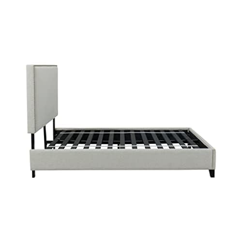 NutaUpholstered Bed Frame Crafted from Solid Wood, Easy to Assemble