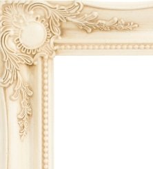 Cream Swept Frame Wall Overmantle Mirror Shabby Chic Stlye Lots of Sizes 3 Inch