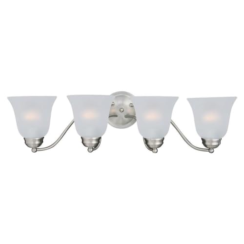 4 Light Bath Vanity in Contemporary style-27.5 Inches Wide by 8 inches high-Satin Nickel